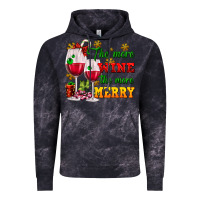 Cloud Black The more wine the more merry Vintage Hoodie - AdoDesignShop