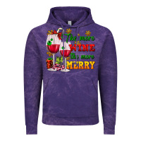 Cloud Purple The more wine the more merry Vintage Hoodie - AdoDesignShop
