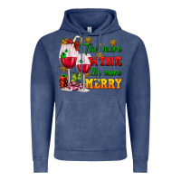 Vintage Denim The more wine the more merry Vintage Hoodie - AdoDesignShop