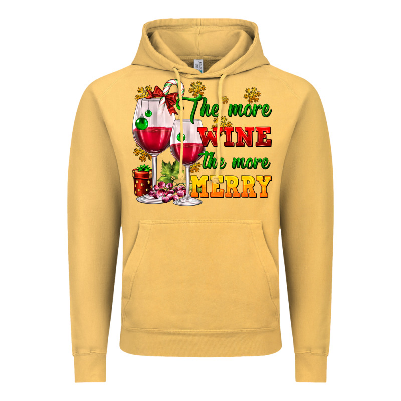 The More Wine The More Merry Vintage Hoodie by AdoDesignShop | Teevron