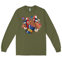 Army Green Baseball afro girl sneakers Long Sleeve Tee - RanaPortraitStore