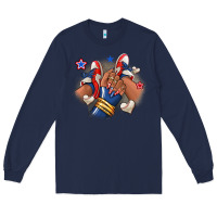 Navy Baseball afro girl sneakers Long Sleeve Tee - RanaPortraitStore