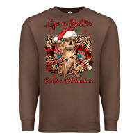 Chestnut christmas life is better with a chihuahua Premium Sweatshirt - JahusDesignShop