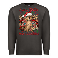 Smoke christmas life is better with a chihuahua Premium Sweatshirt - JahusDesignShop