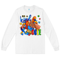 White Be a kind sole Autism afro girl sneakers Long Sleeve Tee - RanaPortraitStore