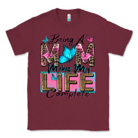 Burgundy being a mom makes my life complete Classic Tee - Zillion Design Studio