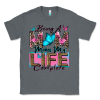 Charcoal Heather being a mom makes my life complete Classic Tee - Zillion Design Studio