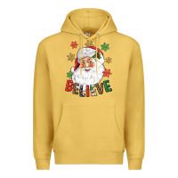 Antique Gold Believe Christmas Premium Hoodie - NancyCooperArtShop