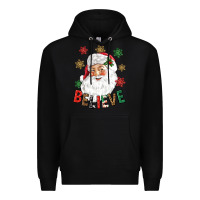 Black Believe Christmas Premium Hoodie - NancyCooperArtShop