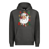 Charcoal Heather Believe Christmas Premium Hoodie - NancyCooperArtShop