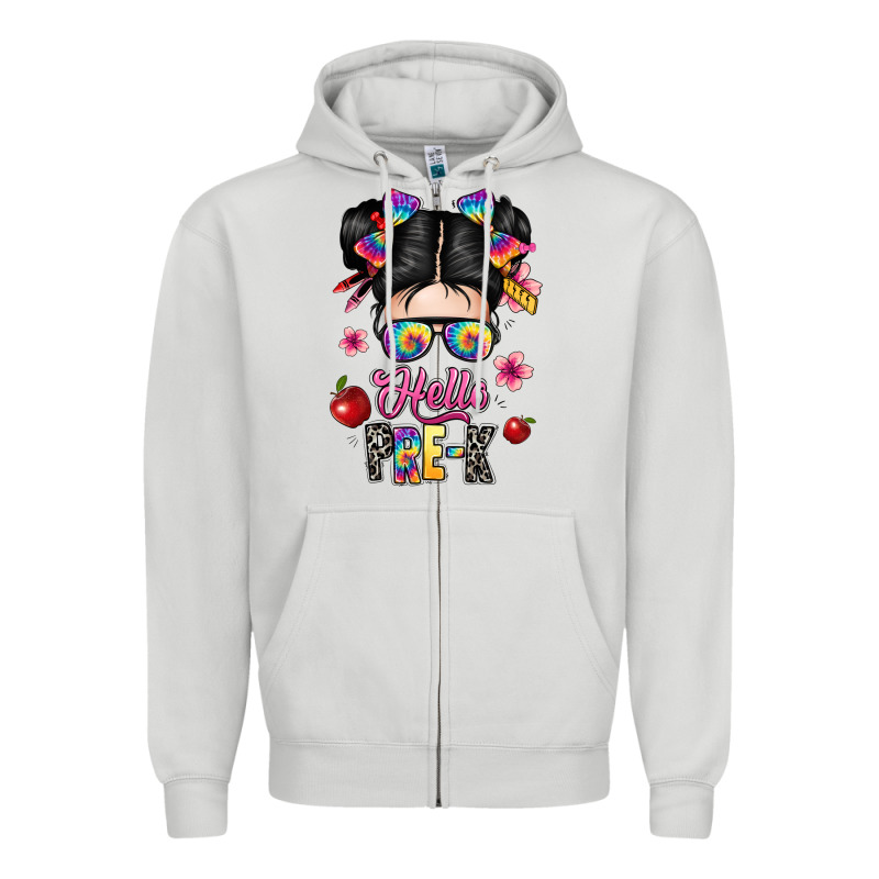Hello Pre K Zipper Hoodie by texasbilliewilder | Teevron