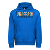 Cobalt unafraid Urban Hoodie - MaliasSmallBusiness