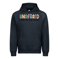 Navy unafraid Urban Hoodie - MaliasSmallBusiness