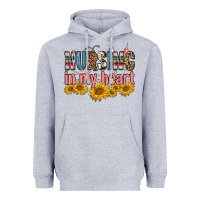 Heather Grey nursing in my heart Heavyweight Hoodie - FaDigitalArtStudio