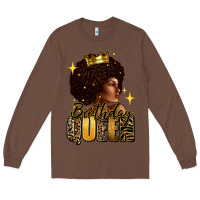 Chestnut Birthday queen afro girl Long Sleeve Tee - RanaPortraitStore
