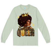 Matcha Birthday queen afro girl Long Sleeve Tee - RanaPortraitStore