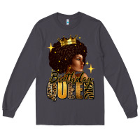 Smoke Birthday queen afro girl Long Sleeve Tee - RanaPortraitStore