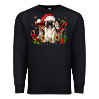 Black christmas joy pug Premium Sweatshirt - JahusDesignShop