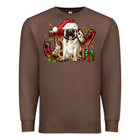 Chestnut christmas joy pug Premium Sweatshirt - JahusDesignShop
