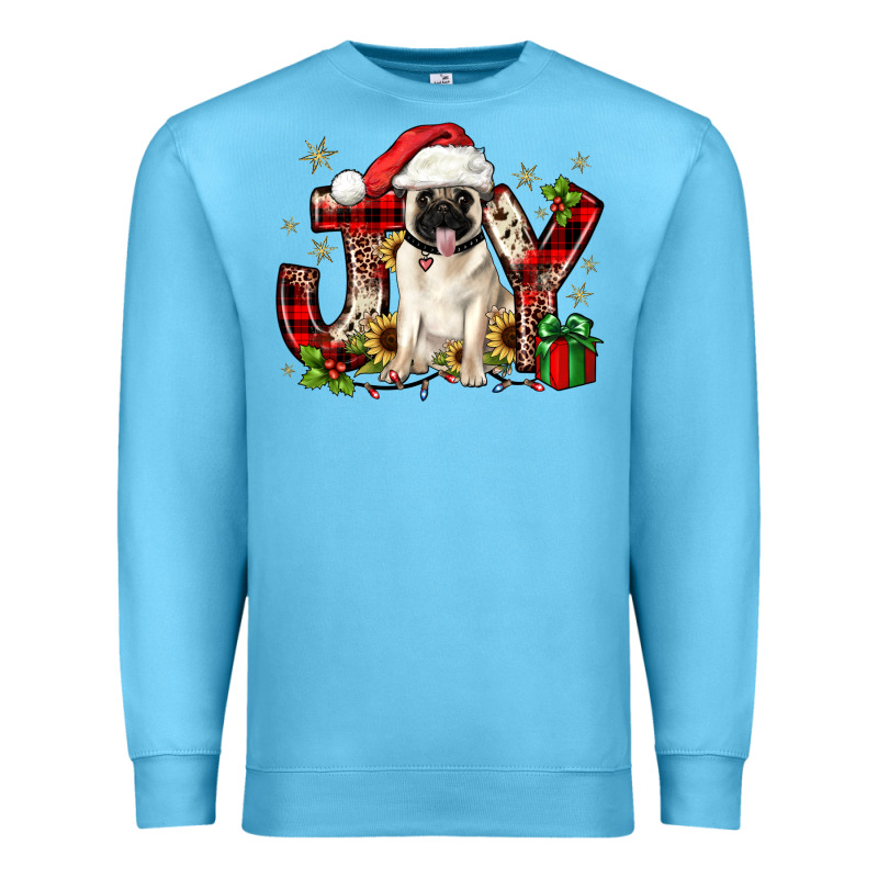 Christmas Joy Pug Premium Sweatshirt by JahusDesignShop | Teevron