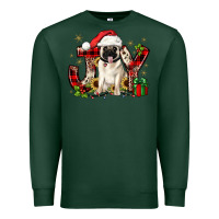 Sports Green christmas joy pug Premium Sweatshirt - JahusDesignShop