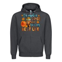 Smoke pumpkin spice and livin  my best life Zipper Hoodie - Zillion Design Studio