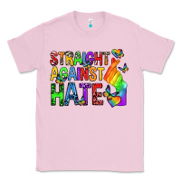 Bubblegum Pink straight against hate pride lgbtq Classic Tee - texasbilliewilder