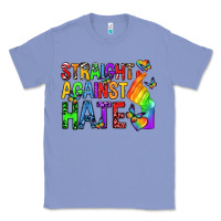 Colony Blue straight against hate pride lgbtq Classic Tee - texasbilliewilder