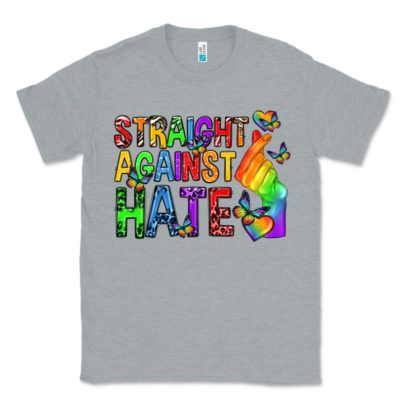 Straight Against Hate Pride Lgbtq Classic Tee by texasbilliewilder | Teevron