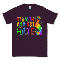 Plum straight against hate pride lgbtq Classic Tee - texasbilliewilder