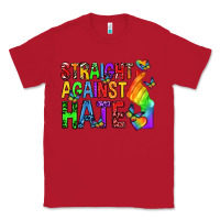 Red straight against hate pride lgbtq Classic Tee - texasbilliewilder