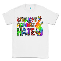 White straight against hate pride lgbtq Classic Tee - texasbilliewilder
