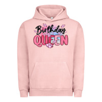 Pigment Salmon birthday queen Urban Hoodie - MaliasSmallBusiness