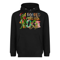 Black i roared my way through 100 days Heavyweight Hoodie - RacoonDesign