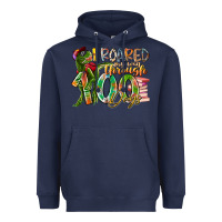 Navy i roared my way through 100 days Heavyweight Hoodie - RacoonDesign