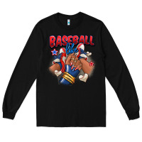 Black Baseball life afro girl sneakers Long Sleeve Tee - RanaPortraitStore