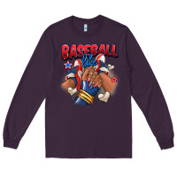 Plum Baseball life afro girl sneakers Long Sleeve Tee - RanaPortraitStore