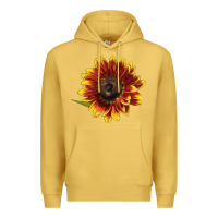 Antique Gold ring o fine sunflower Premium Hoodie - LillyAllenDesigns