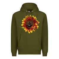 Army Green ring o fine sunflower Premium Hoodie - LillyAllenDesigns