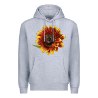 Heather Grey ring o fine sunflower Premium Hoodie - LillyAllenDesigns