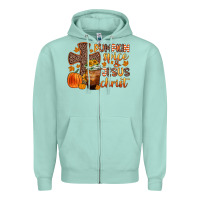 Seafoam pumpkin spice and jesus christ Zipper Hoodie - Zillion Design Studio