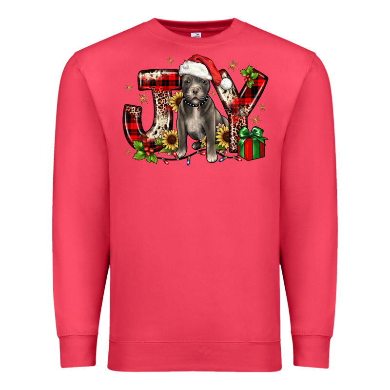 Christmas Joy Pitbull Premium Sweatshirt by JahusDesignShop | Teevron