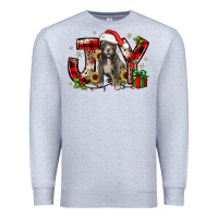 Heather Grey Christmas joy pitbull Premium Sweatshirt - JahusDesignShop