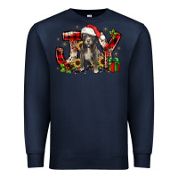 Navy Christmas joy pitbull Premium Sweatshirt - JahusDesignShop