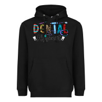Black dental hygienist Heavyweight Hoodie - CowhideDigitalArt