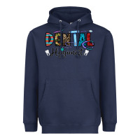 Navy dental hygienist Heavyweight Hoodie - CowhideDigitalArt