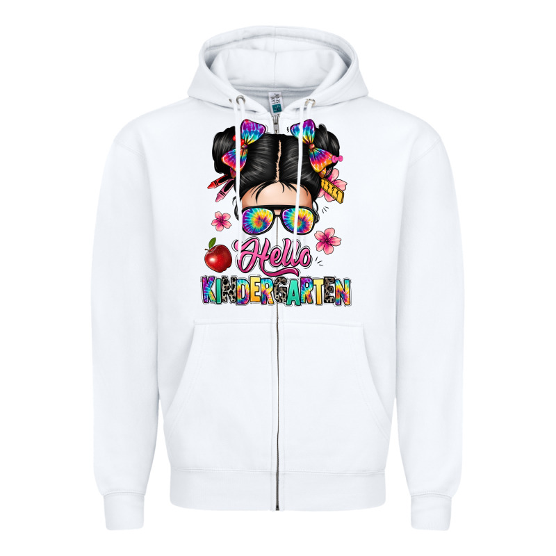 Hello Kindergarten Zipper Hoodie by texasbilliewilder | Teevron