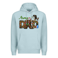 Blue Mist Christmas Army Dad Premium Hoodie - NancyCooperArtShop