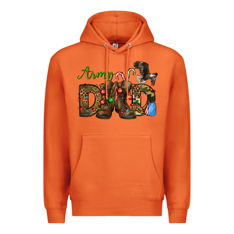Christmas Army Dad Premium Hoodie by NancyCooperArtShop | Teevron