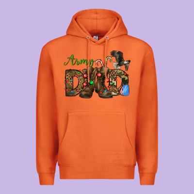 Christmas Army Dad Premium Hoodie Designed By Nancycooperartshop